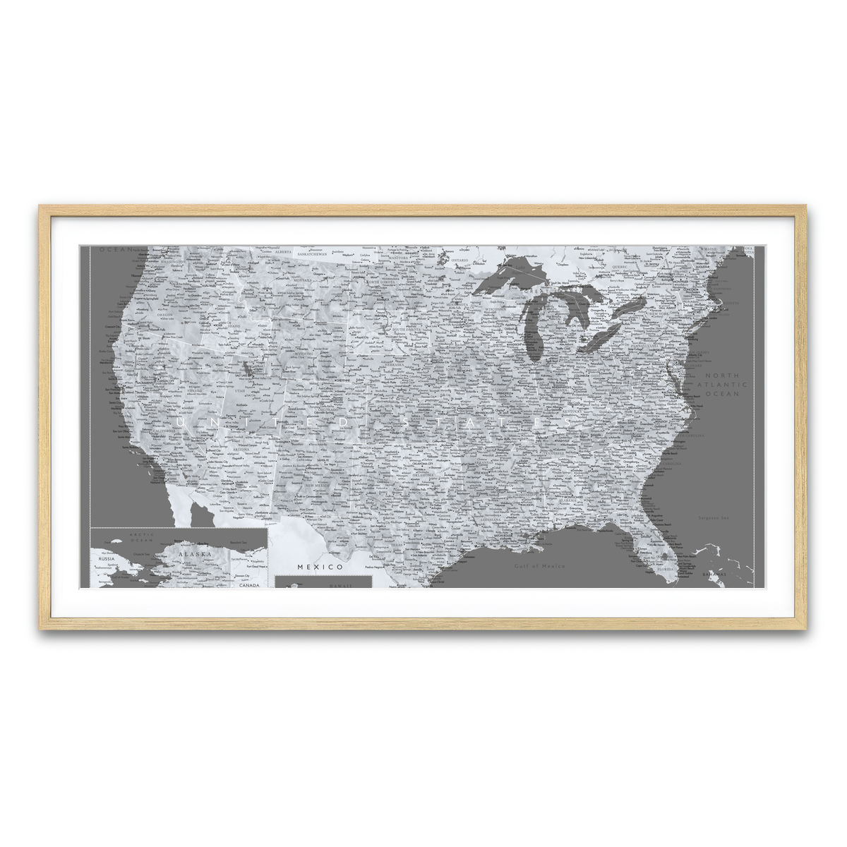 Framed Print 2x1 Natural