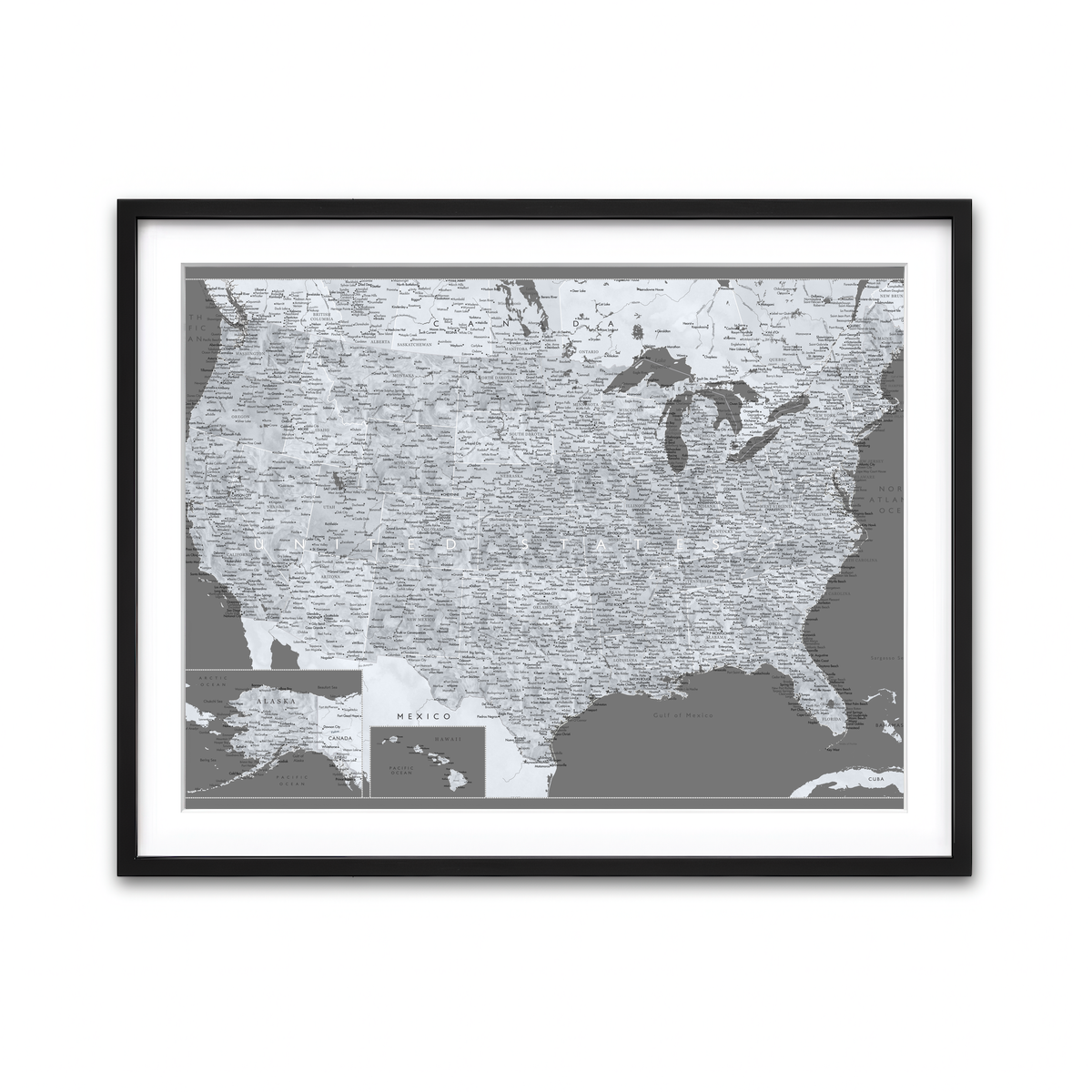 Framed Print 4x3 Black