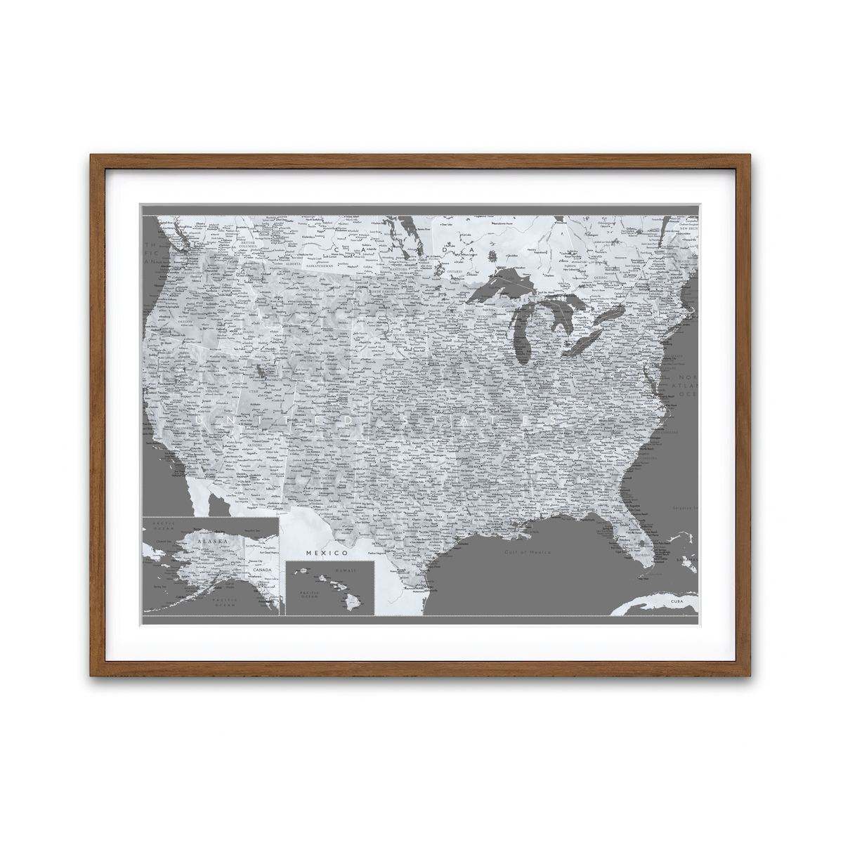 Framed Print 4x3 Walnut