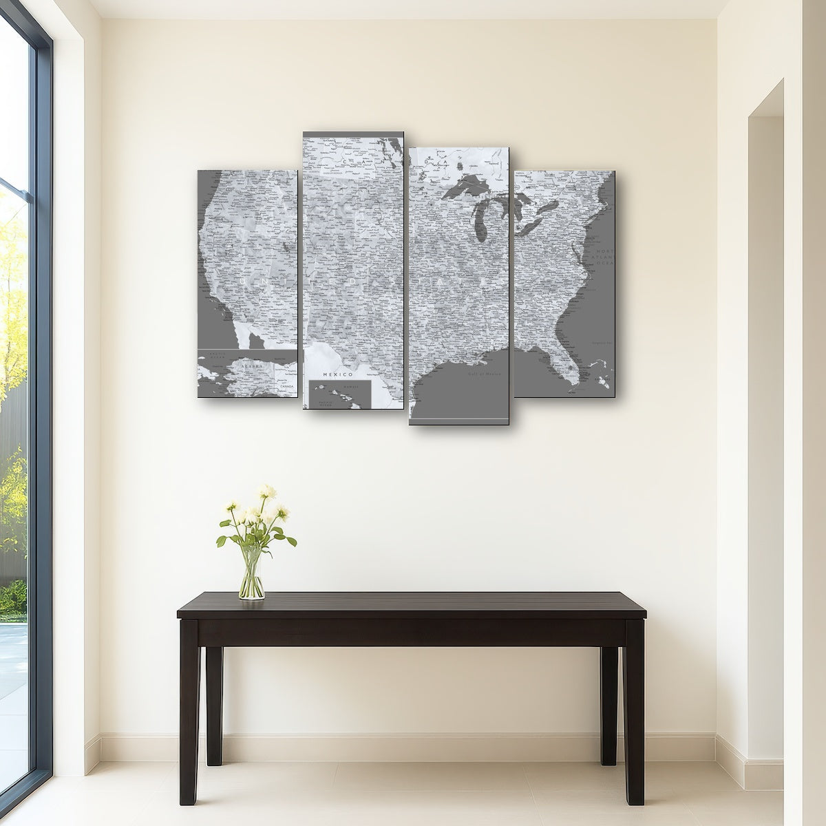 AUTO-MOCKUP ROOM | Light US Map