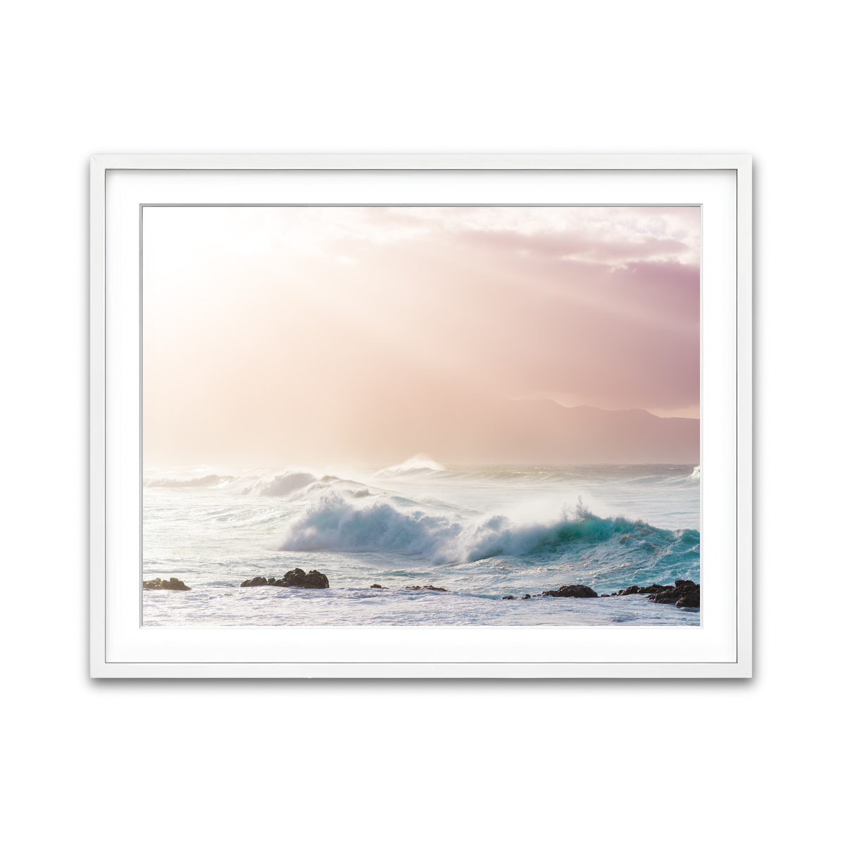 Framed Print 4x3 White