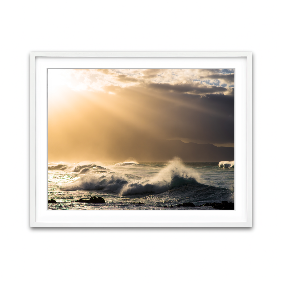 Framed Print 4x3 White