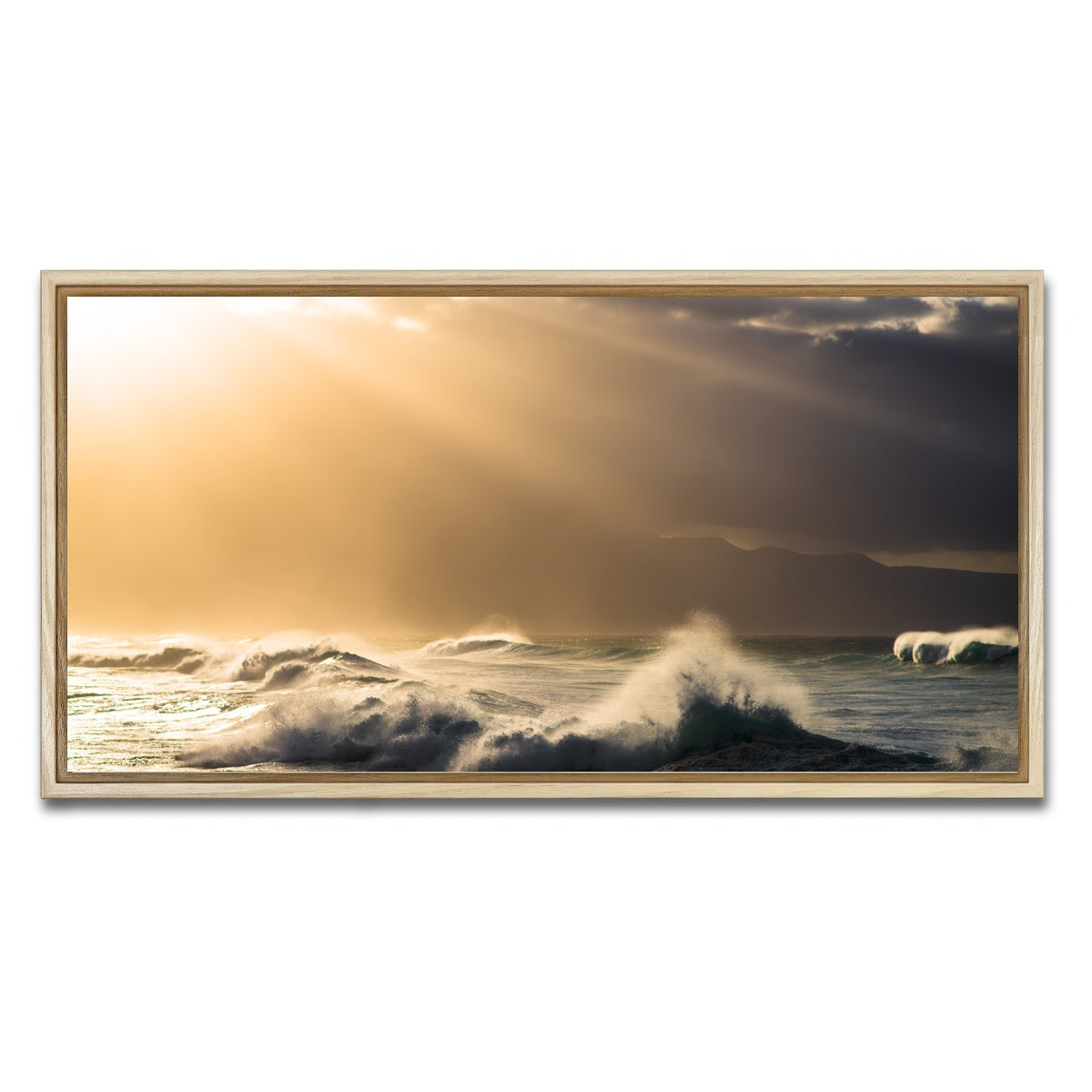 AUTO-MOCKUP WHITE | Light in Darkness | 1 Piece | Natural Framed Canvas | group=2x1