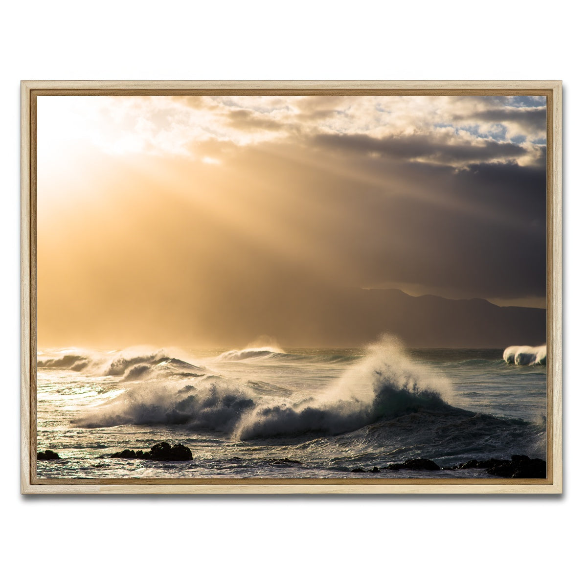 AUTO-MOCKUP WHITE | Light in Darkness | 1 Piece | Natural Framed Canvas | group=4x3