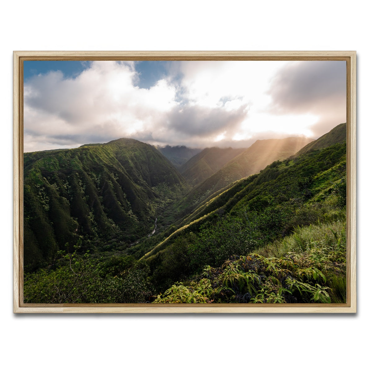 AUTO-MOCKUP WHITE | Light in the Valley | 1 Piece | Natural Framed Canvas | group=4x3