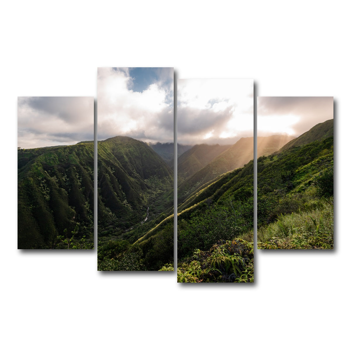 AUTO-MOCKUP WHITE | Light in the Valley | 4 Piece | Gallery Wrap Canvas | group=4_short