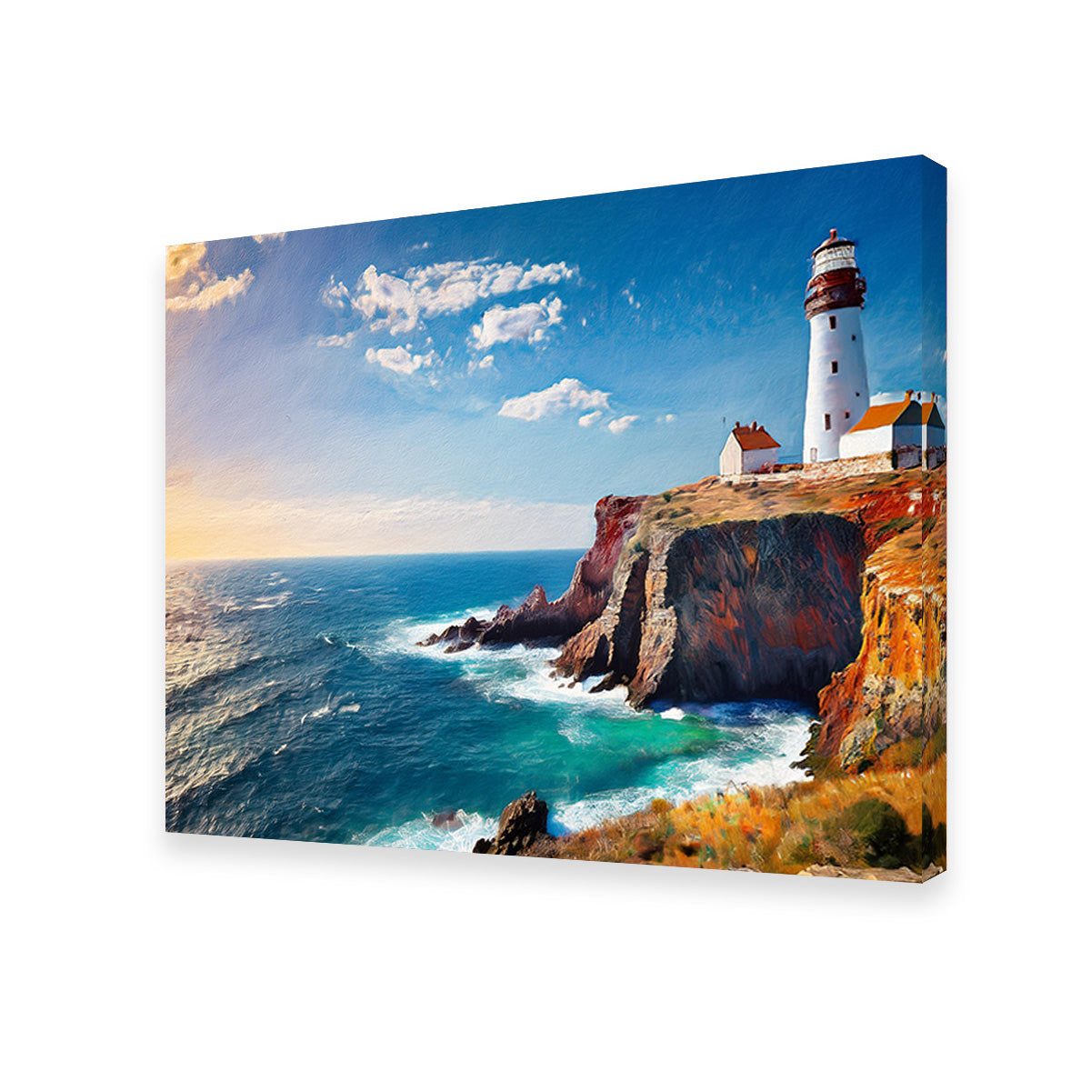 Lighthouse on the Cliffs Wall Art