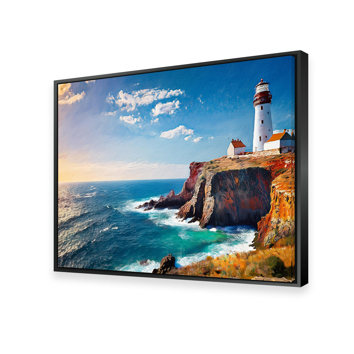 Lighthouse on the Cliffs Wall Art