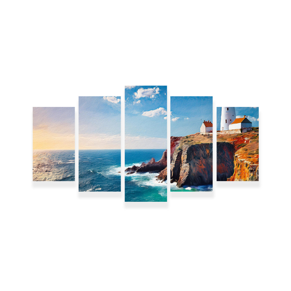 Lighthouse on the Cliffs Wall Art