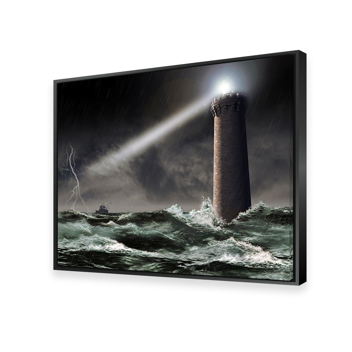 Lighthouse Lightning Wall Art