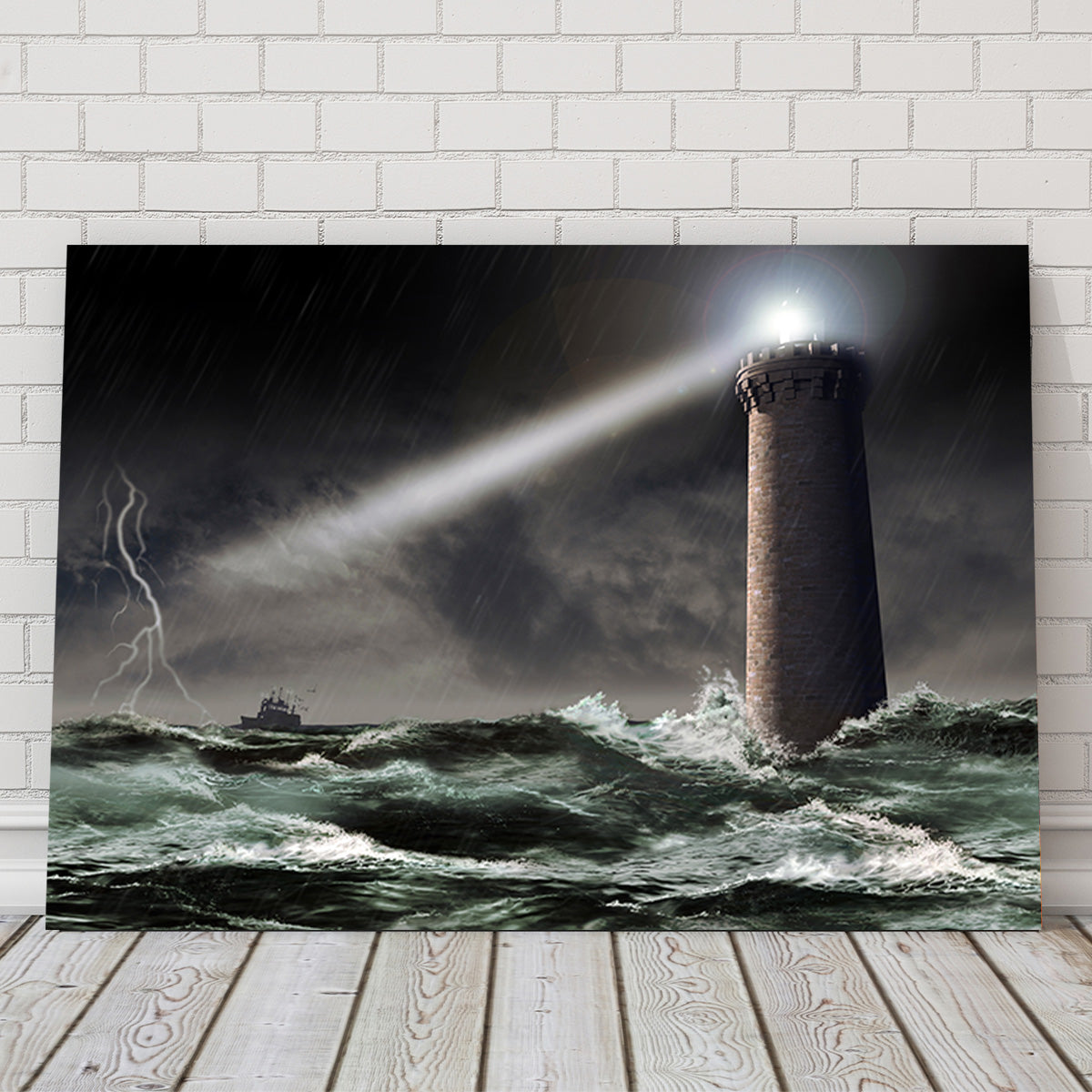 Lighthouse Lightning Wall Art