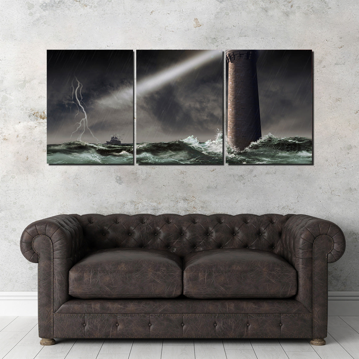 Lighthouse Lightning Wall Art