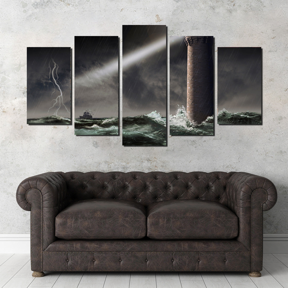 Lighthouse Lightning Wall Art