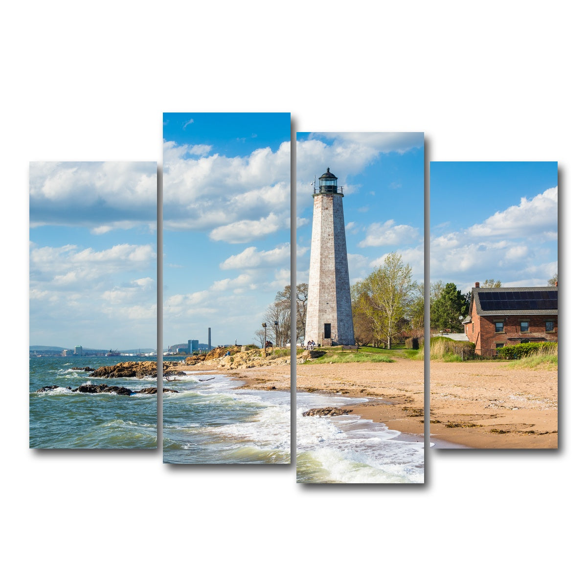 AUTO-MOCKUP WHITE | Lighthouse Point Park | 4 Piece | Gallery Wrap Canvas | group=4_normal