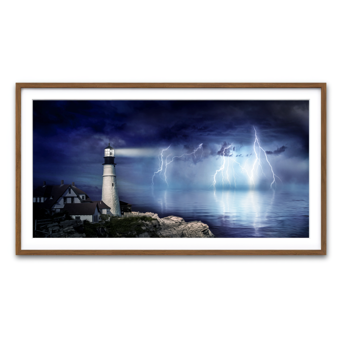 Framed Print 2x1 Walnut