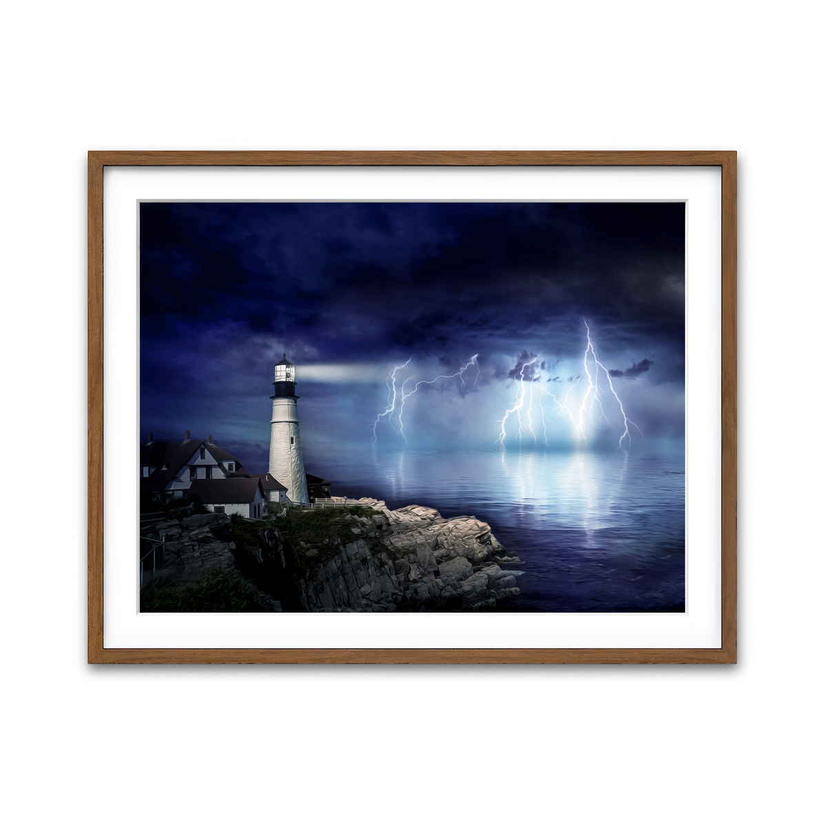 Framed Print 4x3 Walnut