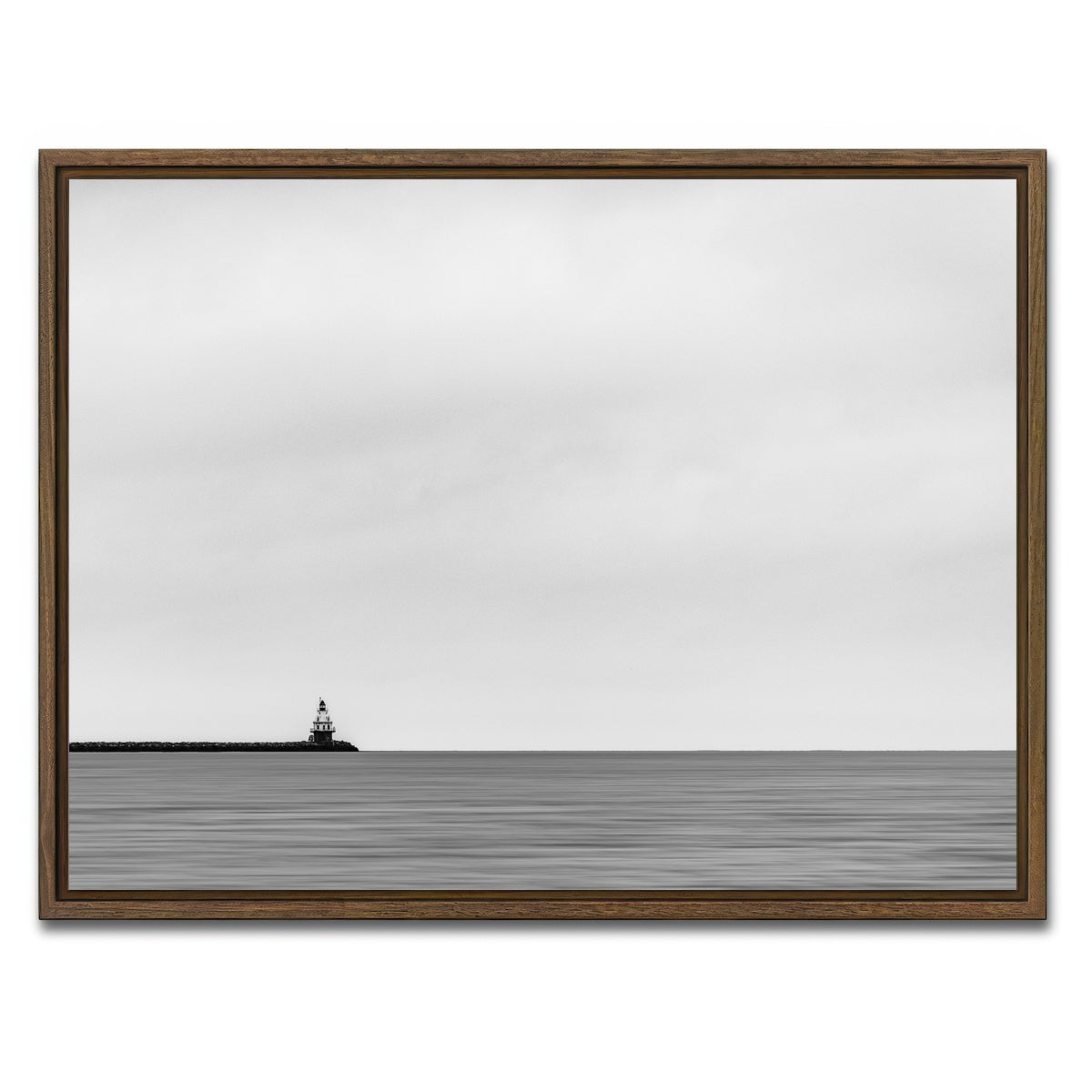 AUTO-MOCKUP WHITE | Lighthouse | 1 Piece | Walnut Framed Canvas | group=4x3