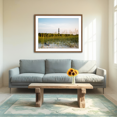 AUTO-MOCKUP ROOM | Lighthouse At Dawn Wall Art