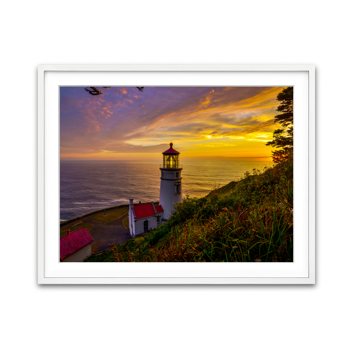 Framed Print 4x3 White
