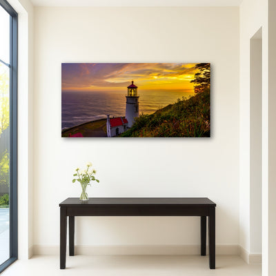 AUTO-MOCKUP ROOM | Lighthouse on Oregon coast