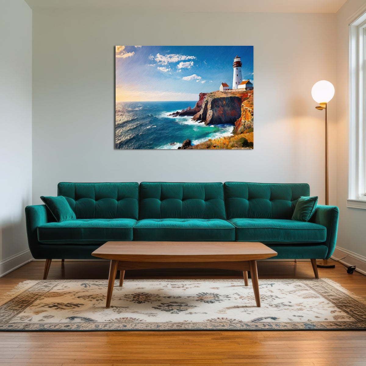 AUTO-MOCKUP ROOM | Lighthouse on the Cliffs