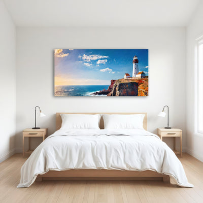 AUTO-MOCKUP ROOM | Lighthouse on the Cliffs