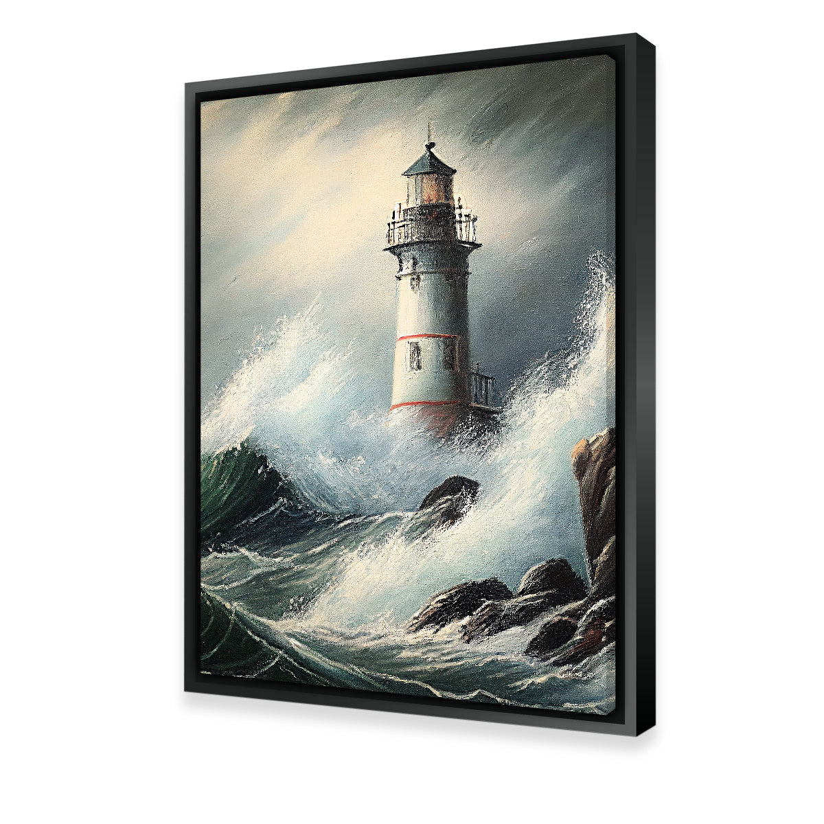Lighthouse of the Stormy Coast Wall Art