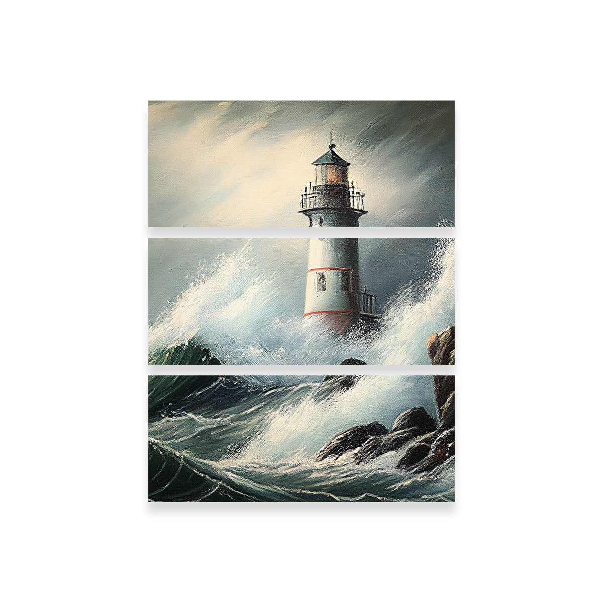 Lighthouse of the Stormy Coast Wall Art