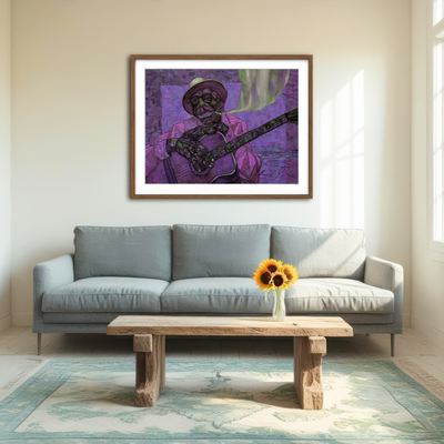AUTO-MOCKUP ROOM | Lightnin` Hopkins Wall Art