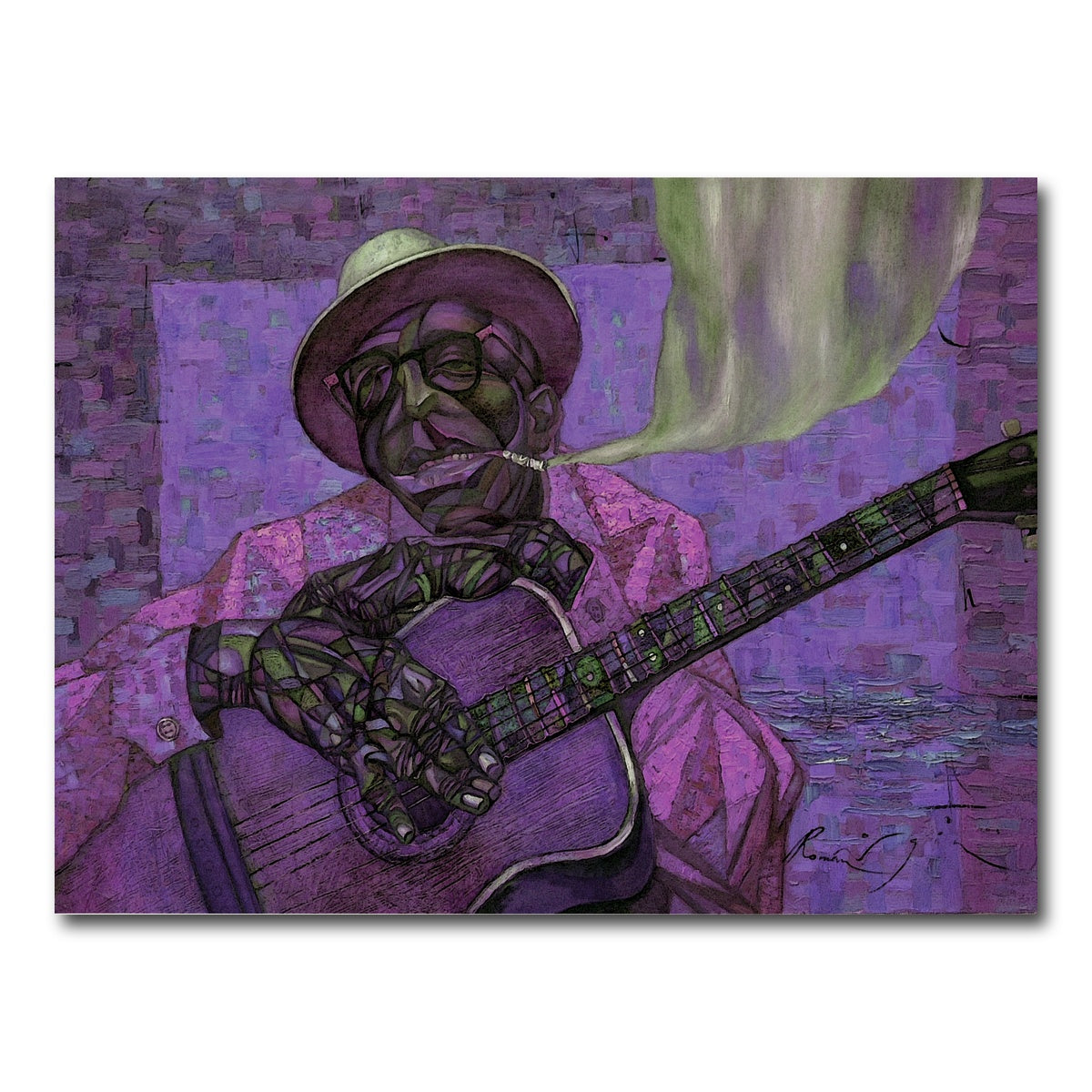 AUTO-MOCKUP WHITE | Lightnin` Hopkins | 1 Piece | Gallery Wrap Canvas | group=4x3