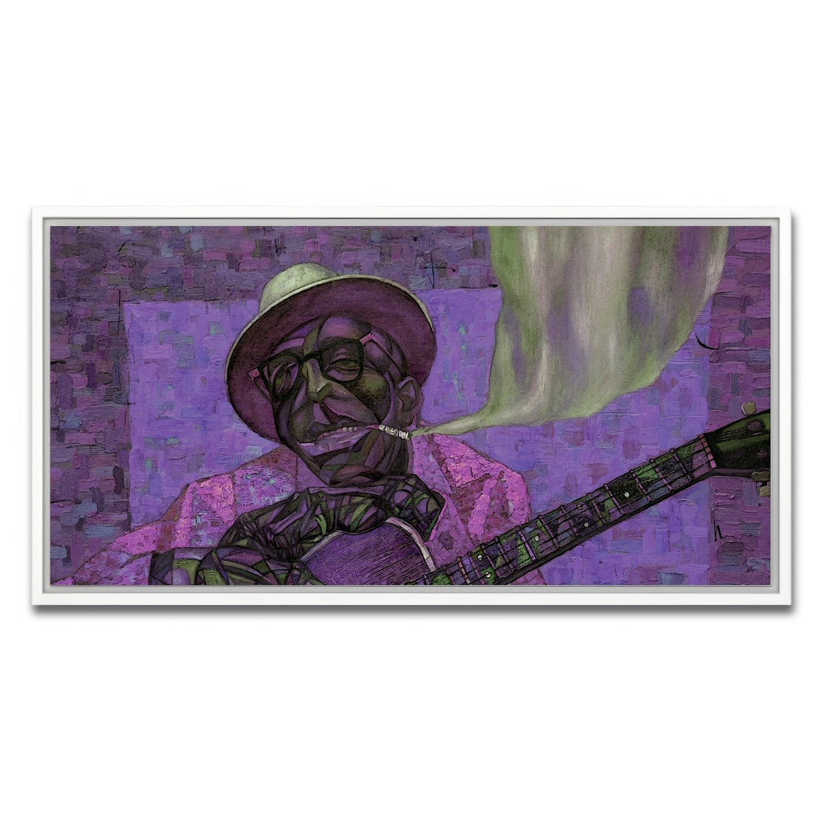 AUTO-MOCKUP WHITE | Lightnin` Hopkins | 1 Piece | White Framed Canvas | group=2x1