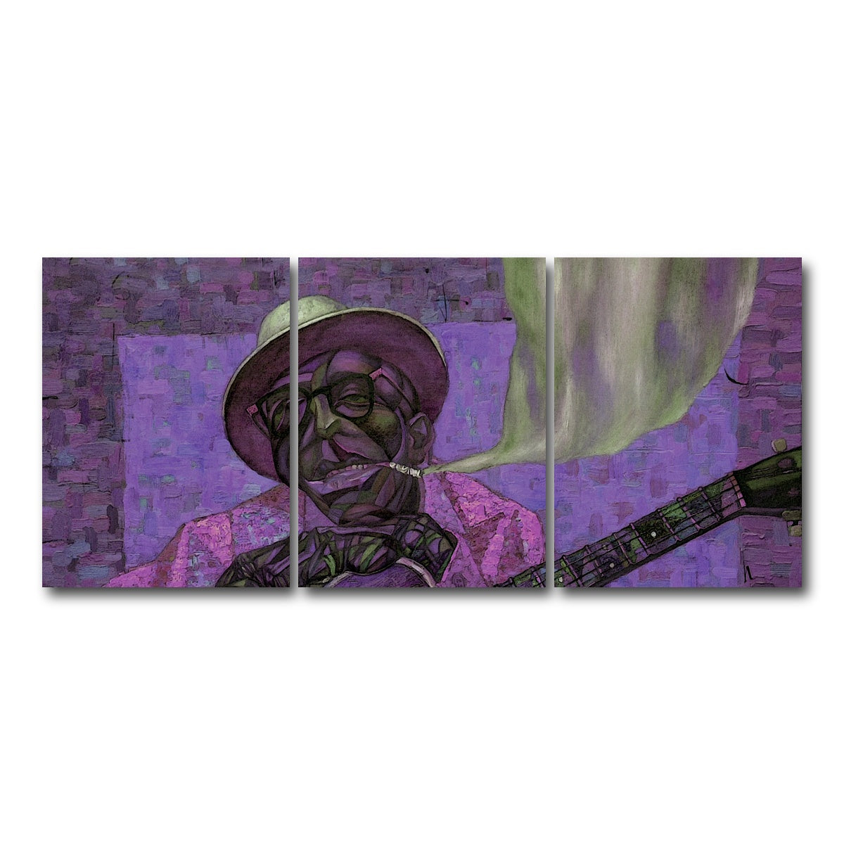 AUTO-MOCKUP WHITE | Lightnin` Hopkins | 3 Piece | Gallery Wrap Canvas | group=18x24
