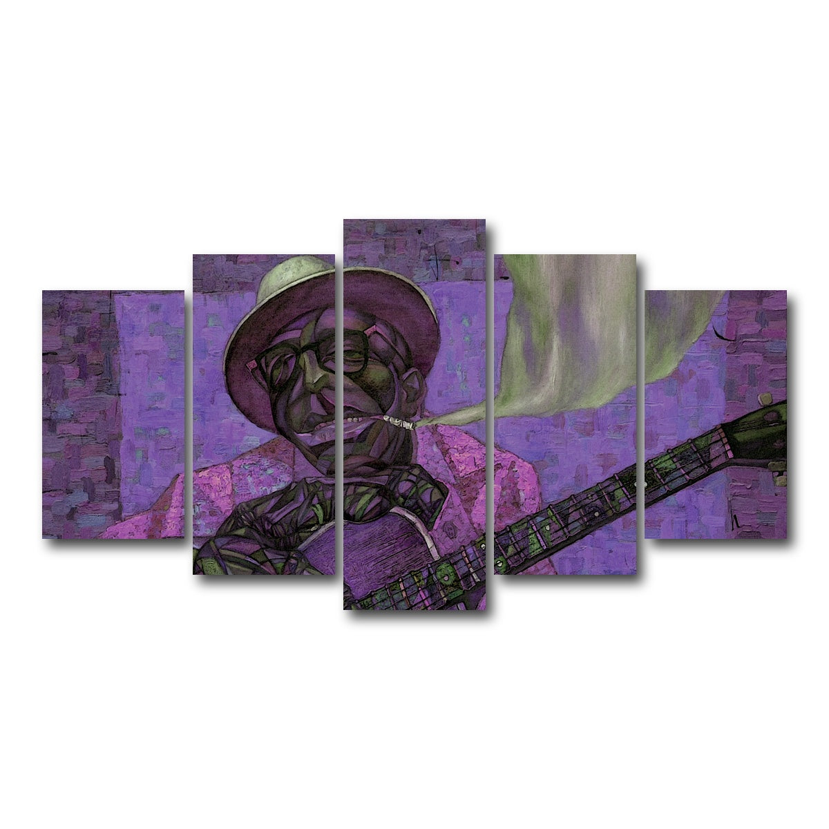 AUTO-MOCKUP WHITE | Lightnin` Hopkins | 5 Piece | Gallery Wrap Canvas | group=5_normal