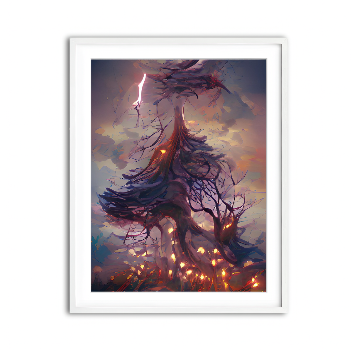 Framed Print 3x4 White