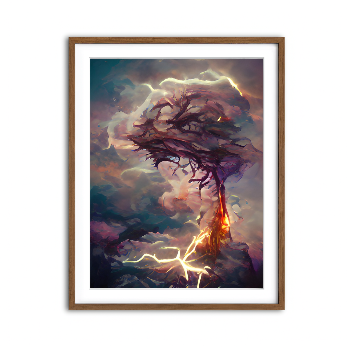 Framed Print 3x4 Walnut