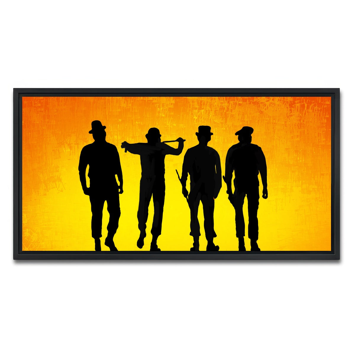 AUTO-MOCKUP WHITE | Like Clockwork canvas set | 1 Piece | Black Framed Canvas | group=2x1