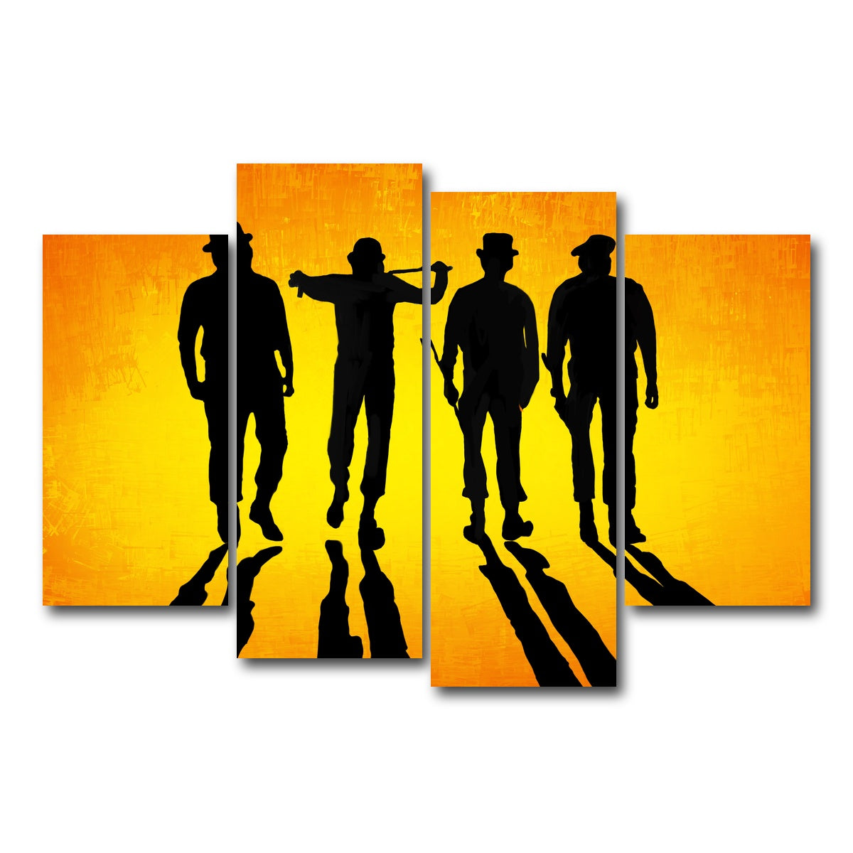 AUTO-MOCKUP WHITE | Like Clockwork canvas set | 4 Piece | Gallery Wrap Canvas | group=4_short