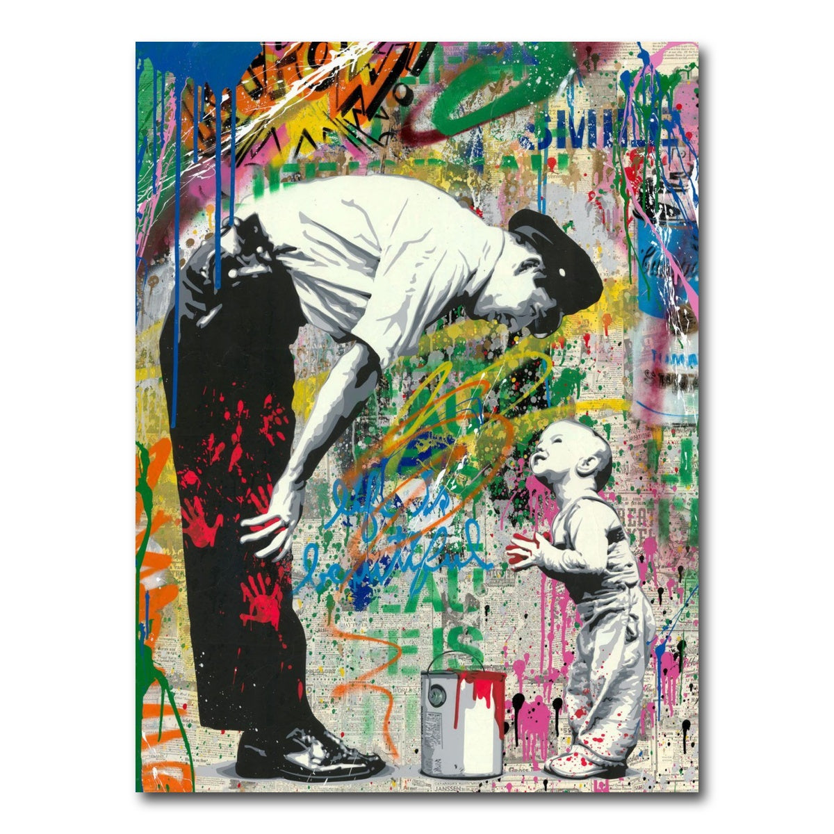 AUTO-MOCKUP WHITE | Like Father Like Son | 1 Piece | Gallery Wrap Canvas | group=3x4