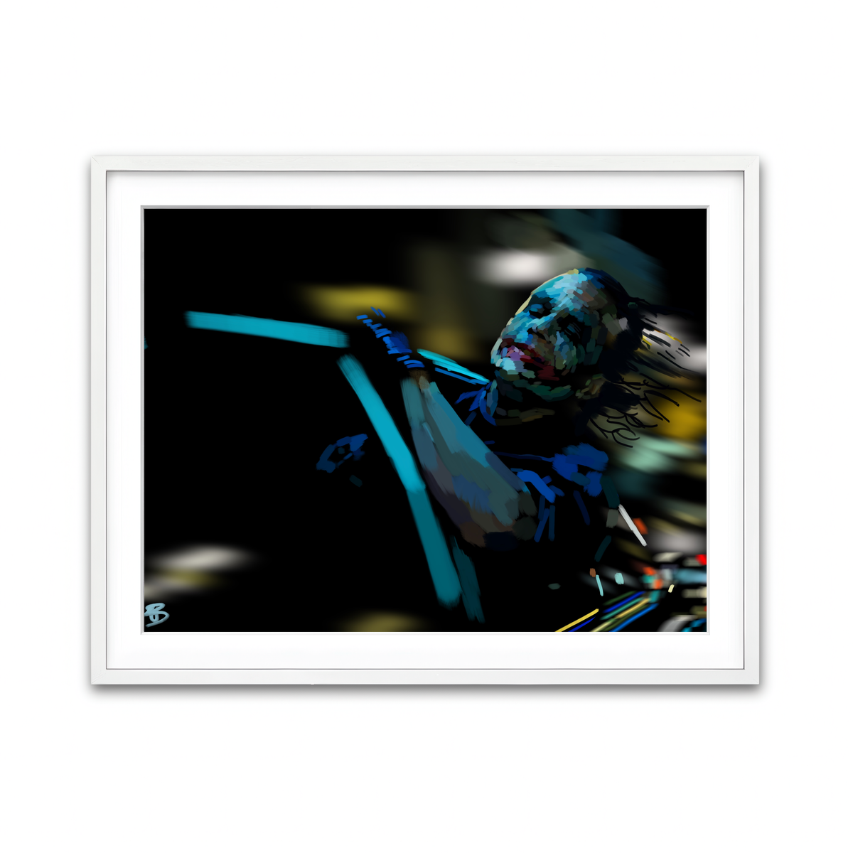 Framed Print 4x3 White