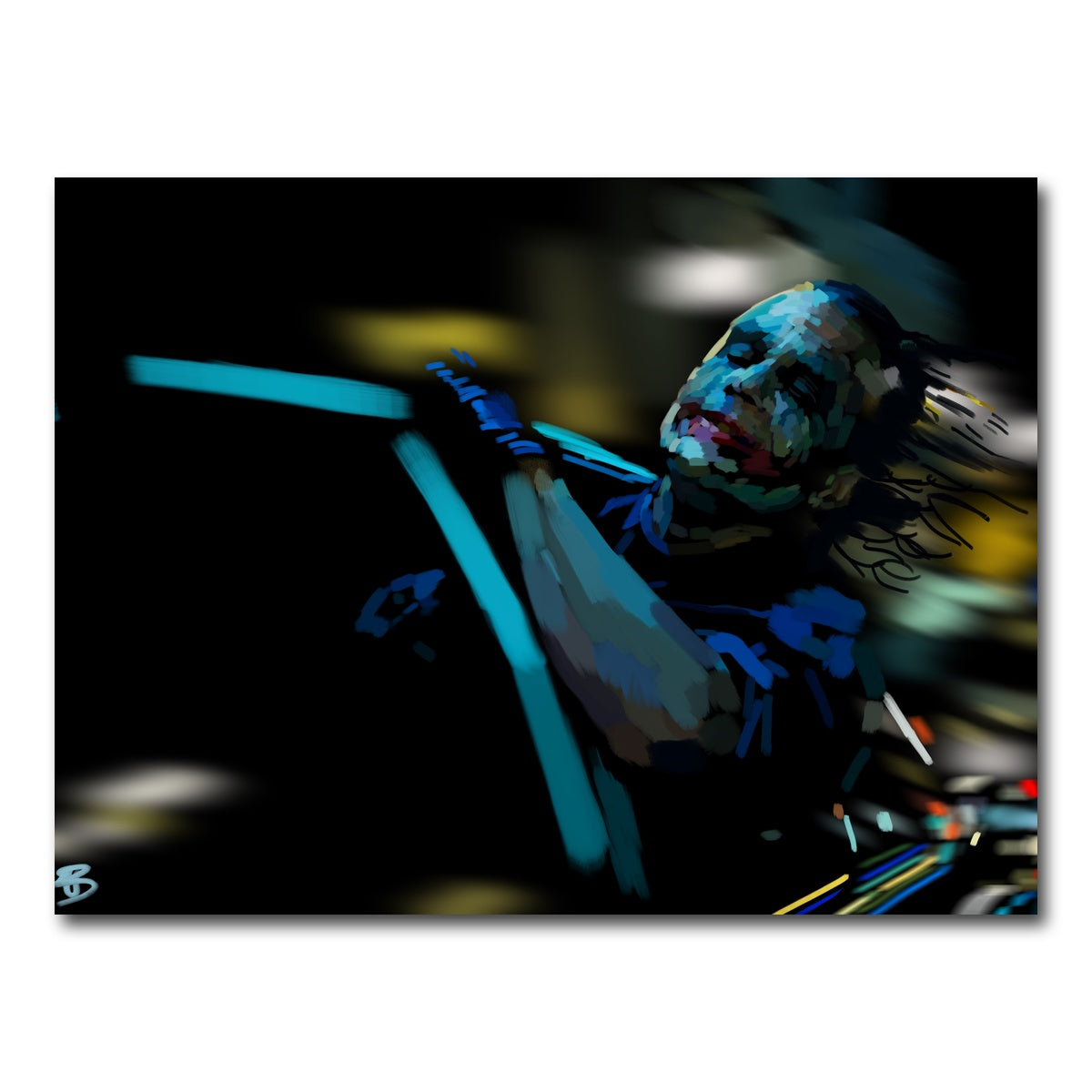 AUTO-MOCKUP WHITE | Like a dog chasing cars | 1 Piece | Gallery Wrap Canvas | group=4x3