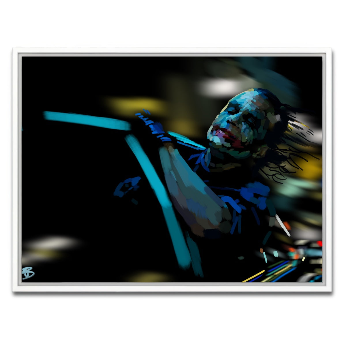 AUTO-MOCKUP WHITE | Like a dog chasing cars | 1 Piece | White Framed Canvas | group=4x3