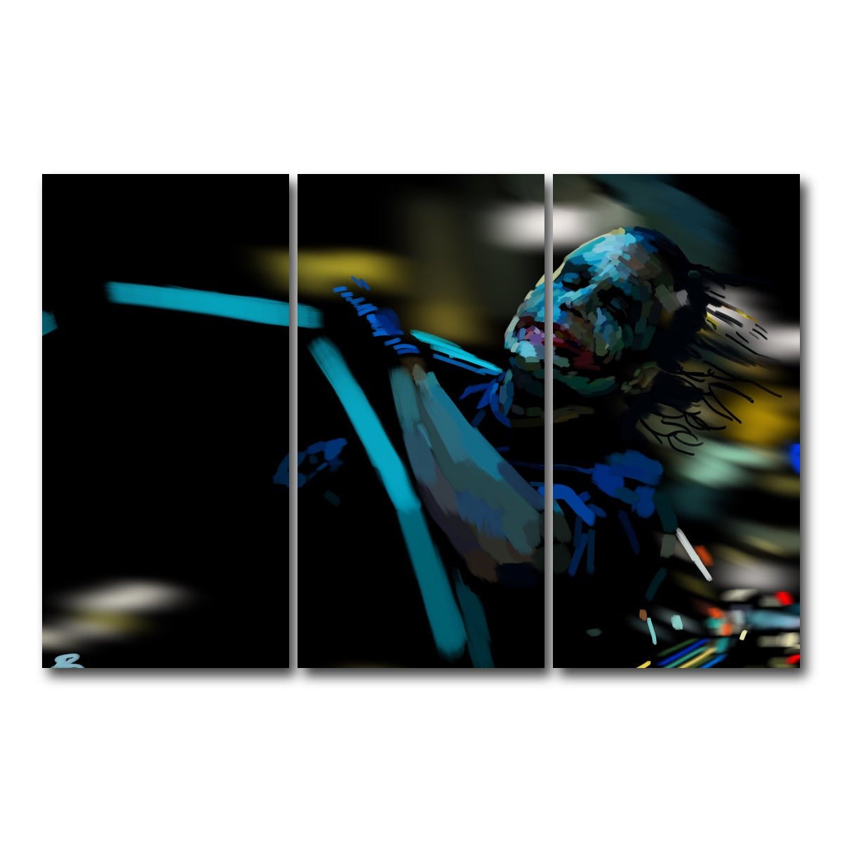 AUTO-MOCKUP WHITE | Like a dog chasing cars | 3 Piece | Gallery Wrap Canvas | group=12x24