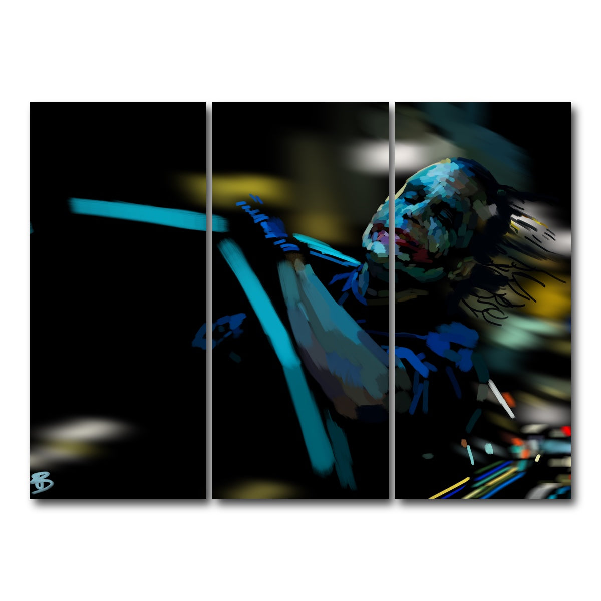 AUTO-MOCKUP WHITE | Like a dog chasing cars | 3 Piece | Gallery Wrap Canvas | group=8x18