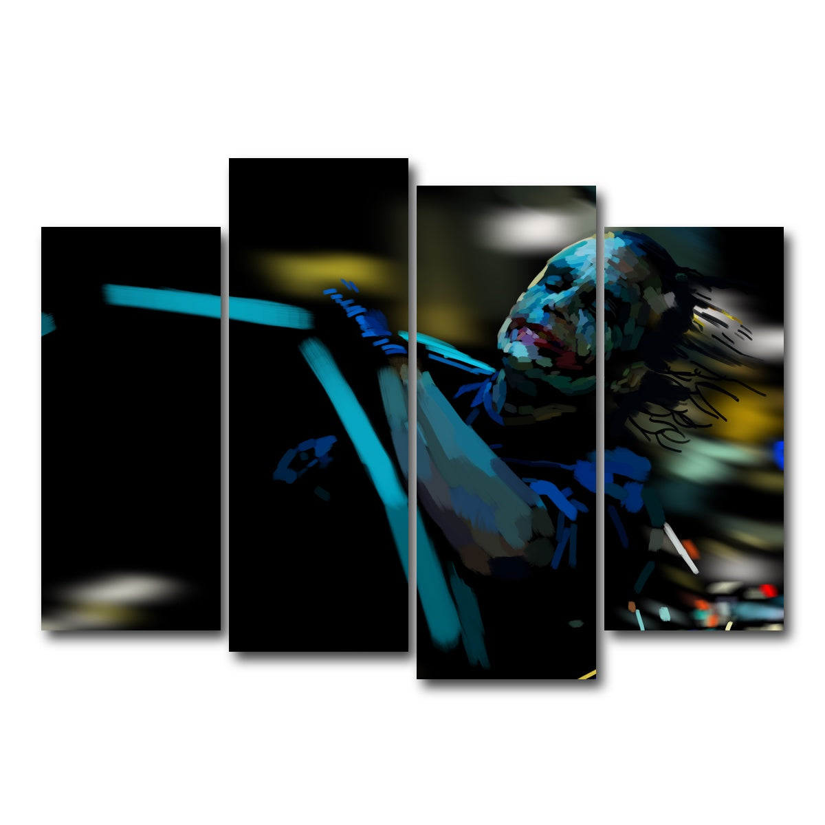 AUTO-MOCKUP WHITE | Like a dog chasing cars | 4 Piece | Gallery Wrap Canvas | group=4_normal