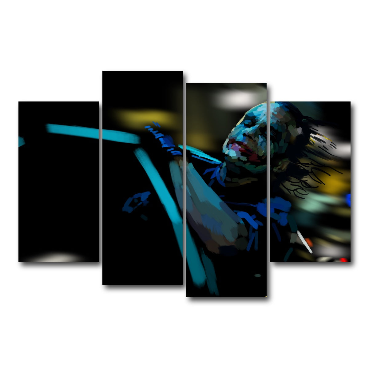 AUTO-MOCKUP WHITE | Like a dog chasing cars | 4 Piece | Gallery Wrap Canvas | group=4_short