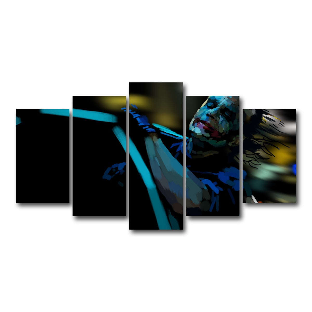 AUTO-MOCKUP WHITE | Like a dog chasing cars | 5 Piece | Gallery Wrap Canvas | group=5_normal