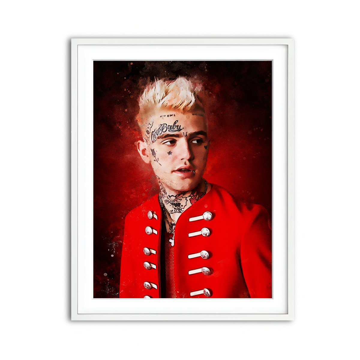 Framed Print 3x4 White