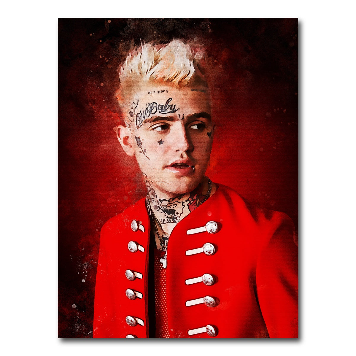 AUTO-MOCKUP WHITE | Lil Peep Painting | 1 Piece | Gallery Wrap Canvas | group=3x4