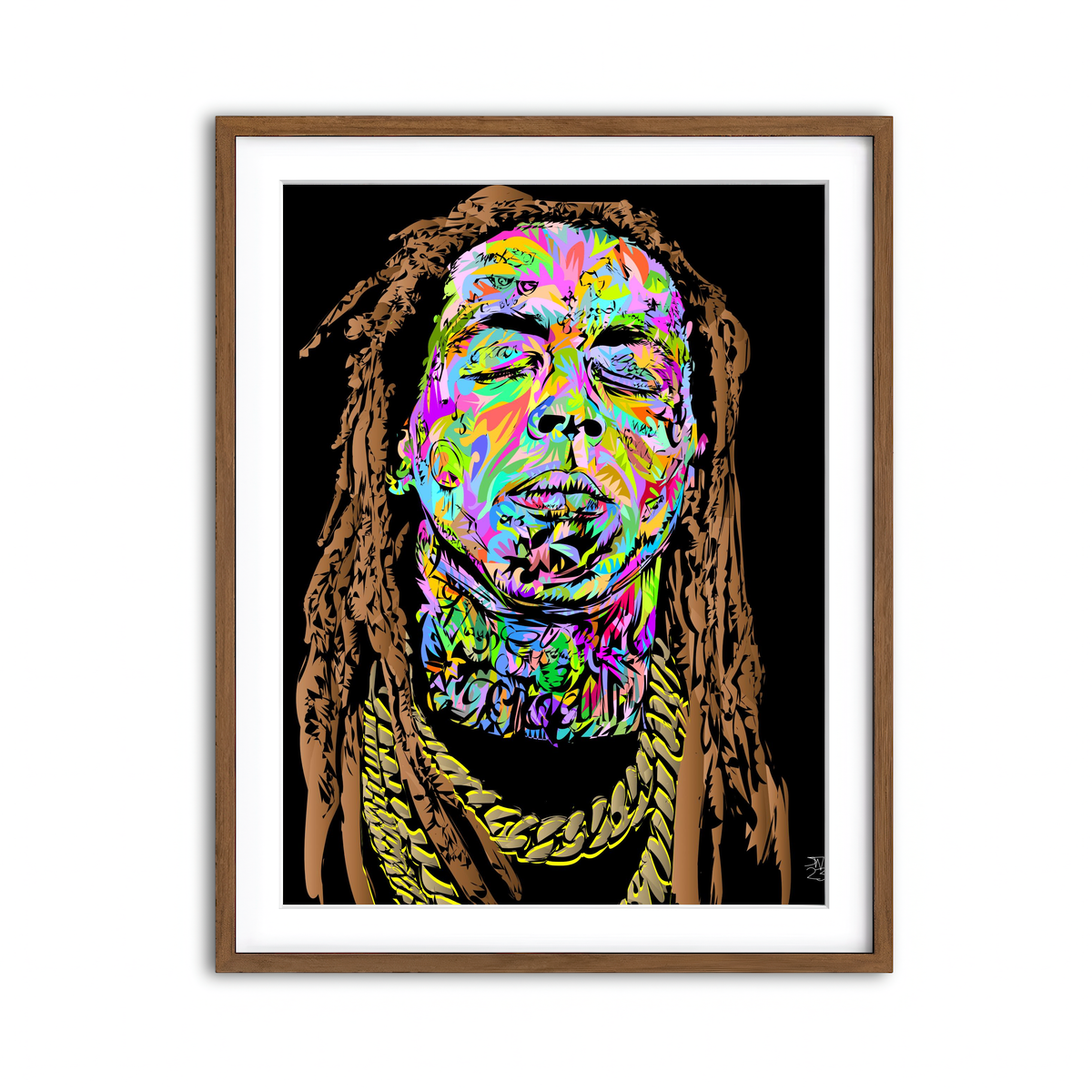 Framed Print 3x4 Walnut