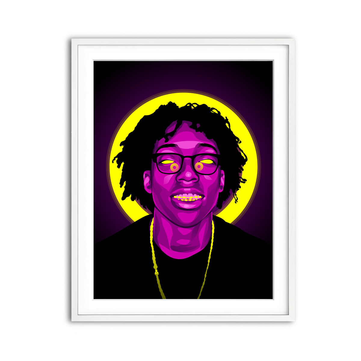 Framed Print 3x4 White